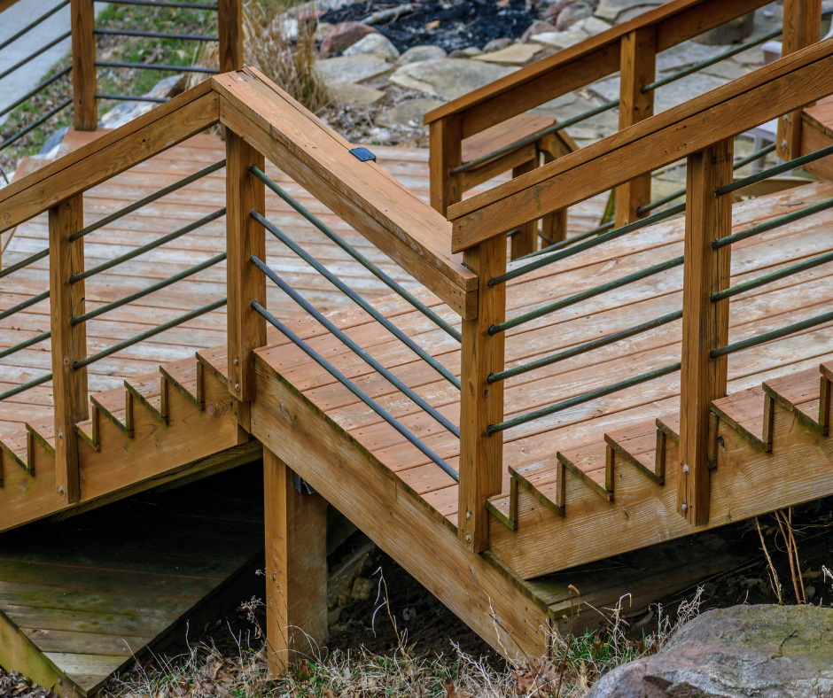Deck Stairs on a Slope