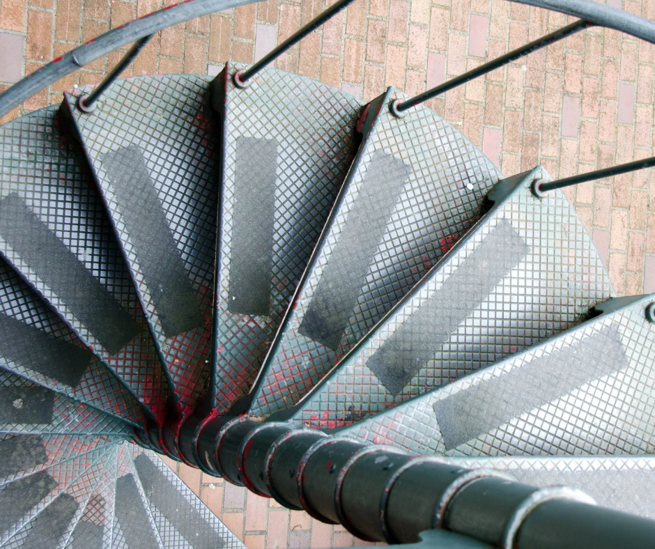 How to Carpet Metal Spiral Stairs